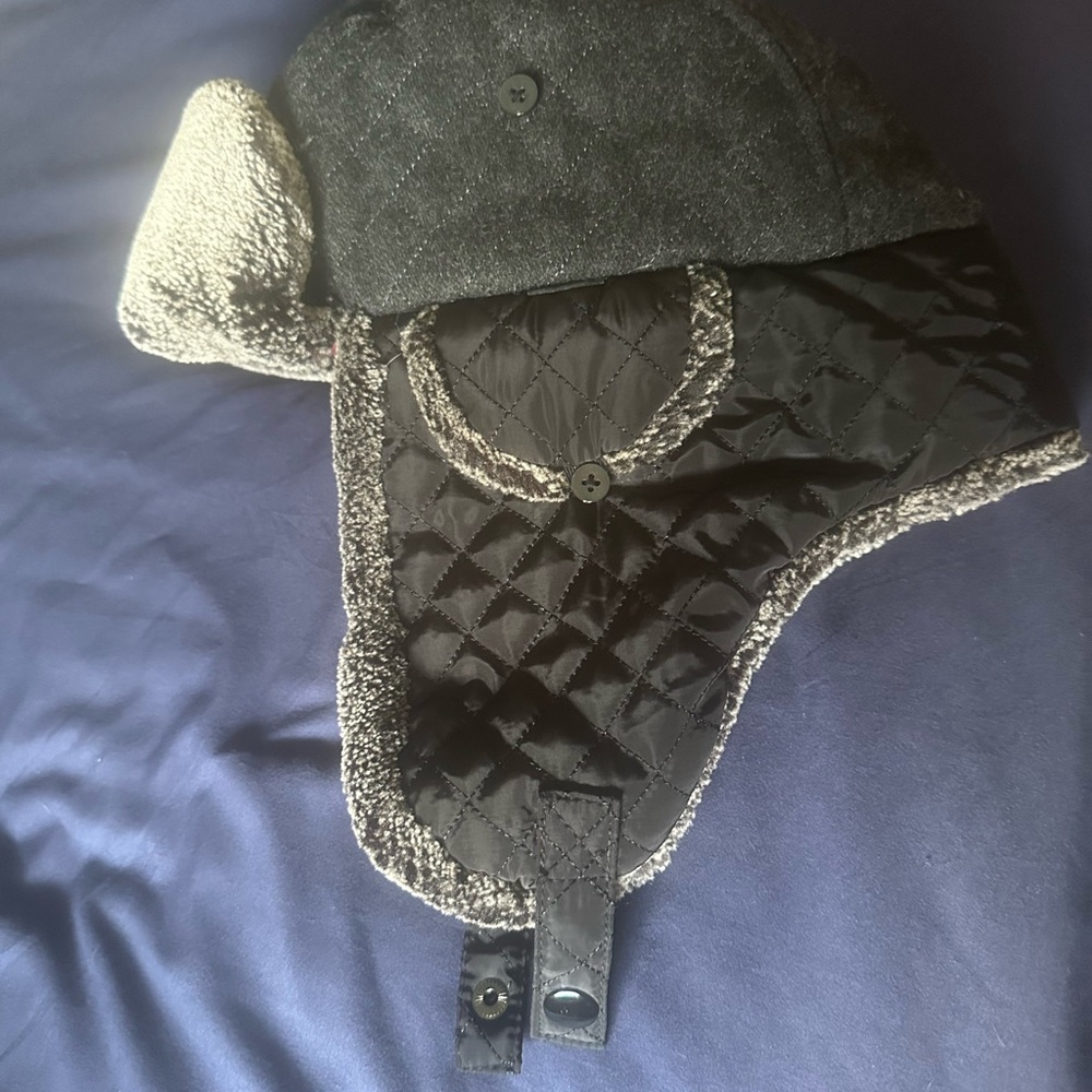 Express Red and Black Plaid Hat - Picture 2 of 5
